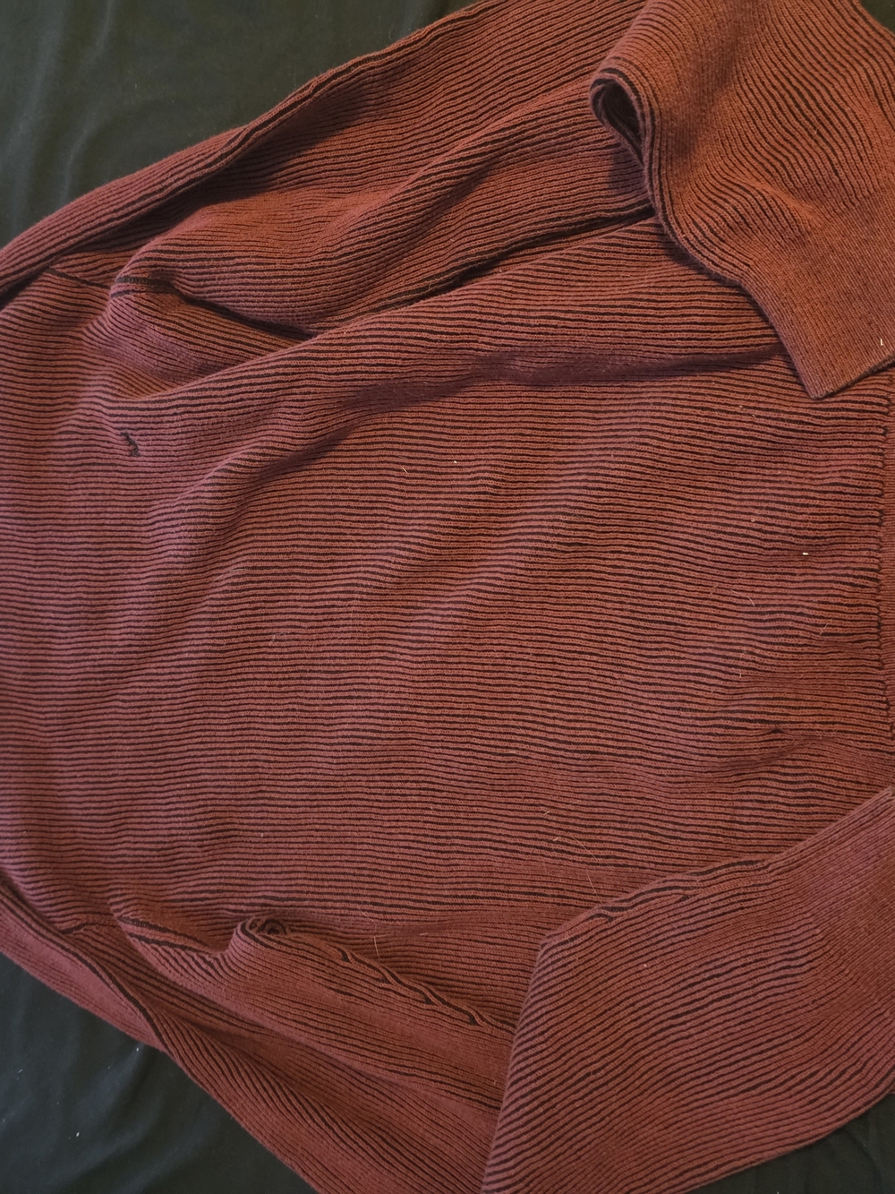 Michael Kors Men's Ribbed Crewneck Sweater — Deep Brick Red